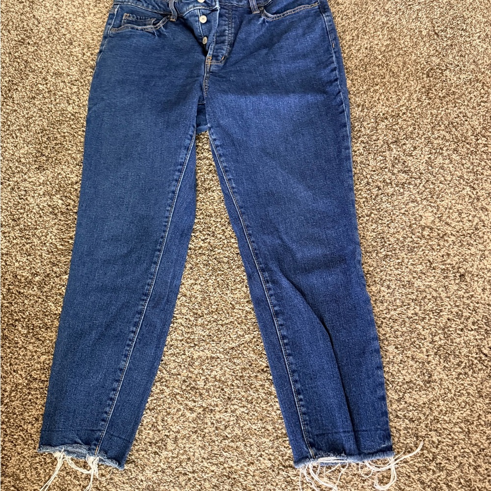 Old Navy Dark Blue Cropped Ankle Jeans